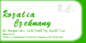 rozalia czekmany business card